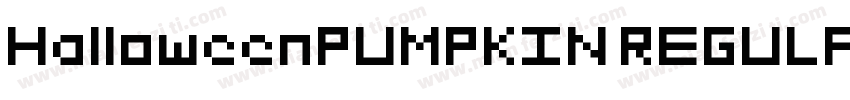 HalloweenPUMPKIN REGULAR字体转换